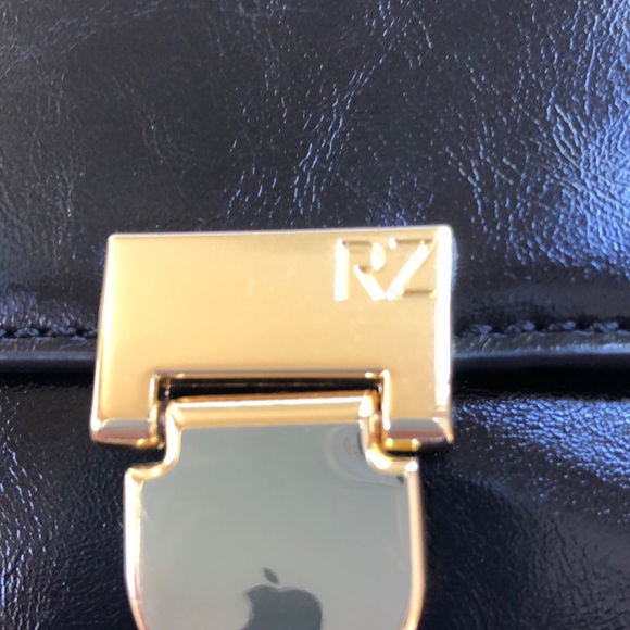 Rachel Zoe Black Shoulder Crossbody Bag with Gold Hardware and Bag Hook NEW NWT - Picture 2 of 7